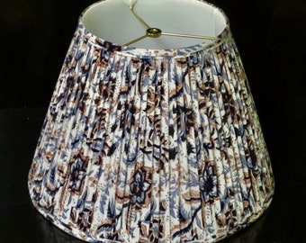 Pleated print empire lampshade