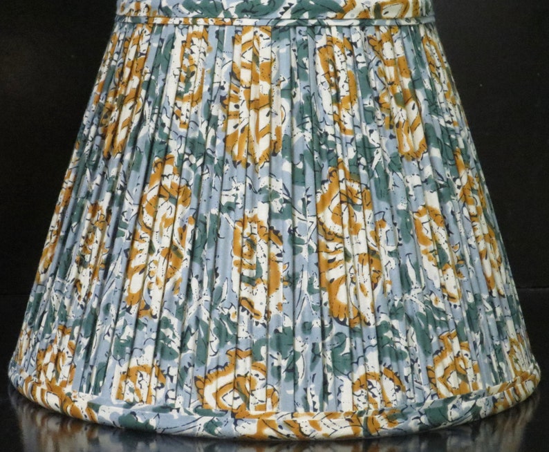 Block print empire lampshade image 3