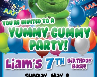 Gummibär Printable Birthday Invitations The Gummy Bear | Etsy