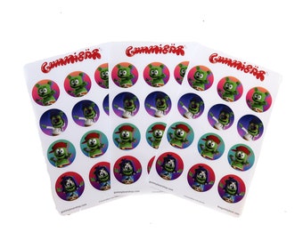 Gummibär (The Gummy Bear) I Am Bear Sticker Sheets ~ 3 Sheets ~ 36 Stickers