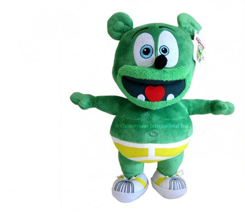 gummy bear plush walking toy