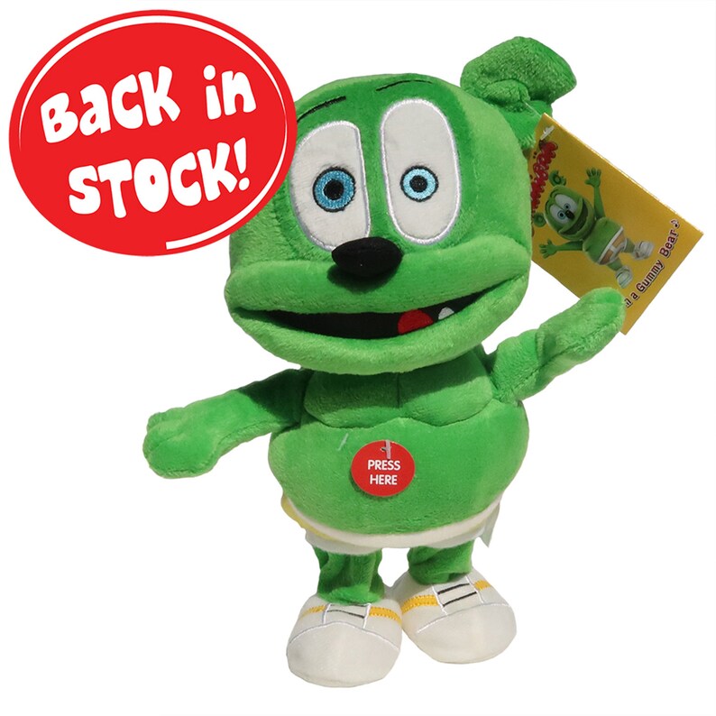 Running Gummibär The Gummy Bear Plush Toy Etsy