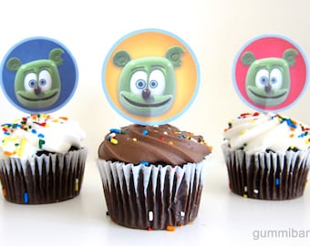 Gummibär (The Gummy Bear)  Cupcake Toppers ~ Download ~ Printable ~ Party Decoration