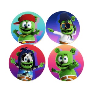 Gummibär (The Gummy Bear) I Am Bear-sticker ~ Set van 4