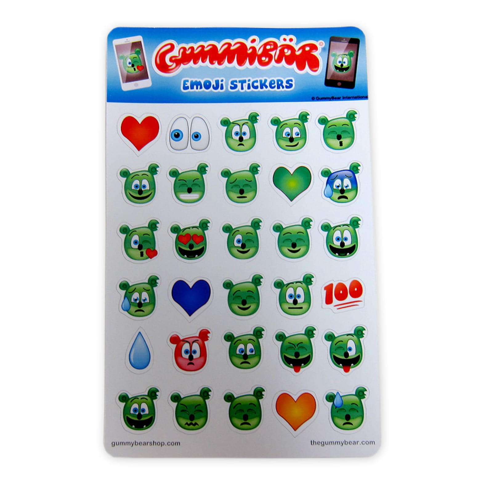 Gummibär the Gummy Bear Emoji Stickers 2 Sheets 60 Etsy