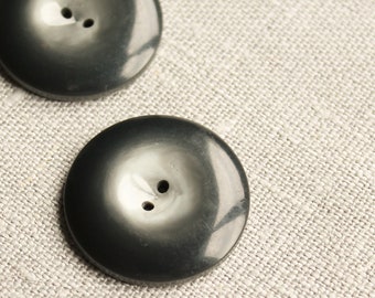 Vintage Dark Grey Buttons from the 50's