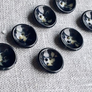 Vintage Black Buttons