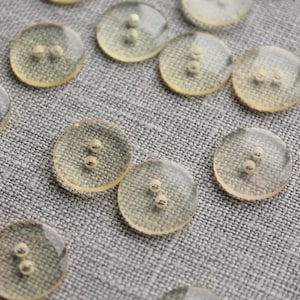 Vintage Transparent Buttons from the 50&#39;s