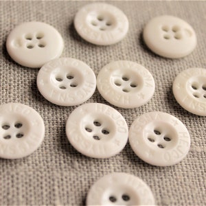 Vintage White Buttons