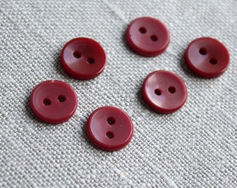 Boutons rouge foncé vintage