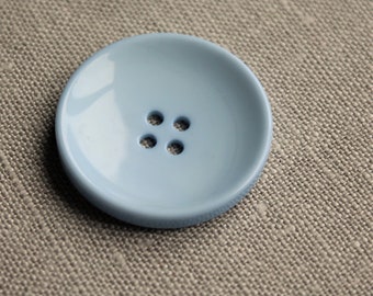 Large Light Blue Button