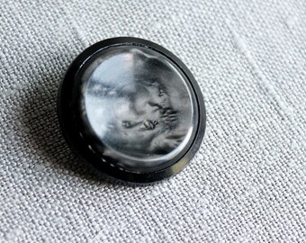 Vintage Dark Grey Button