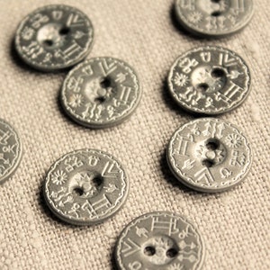 Vintage Silver Buttons