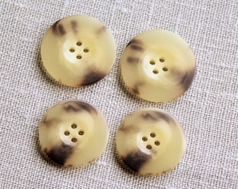 Vintage beige knopen uit de jaren 50 (set)