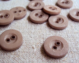 Vintage beige knopen uit de jaren 50