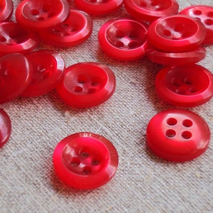 Vintage Red Buttons