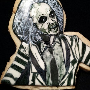 Beetlejuice Cookies. Half Dozen (6) 4 Beetlejuice/2 Gravestone Cookies