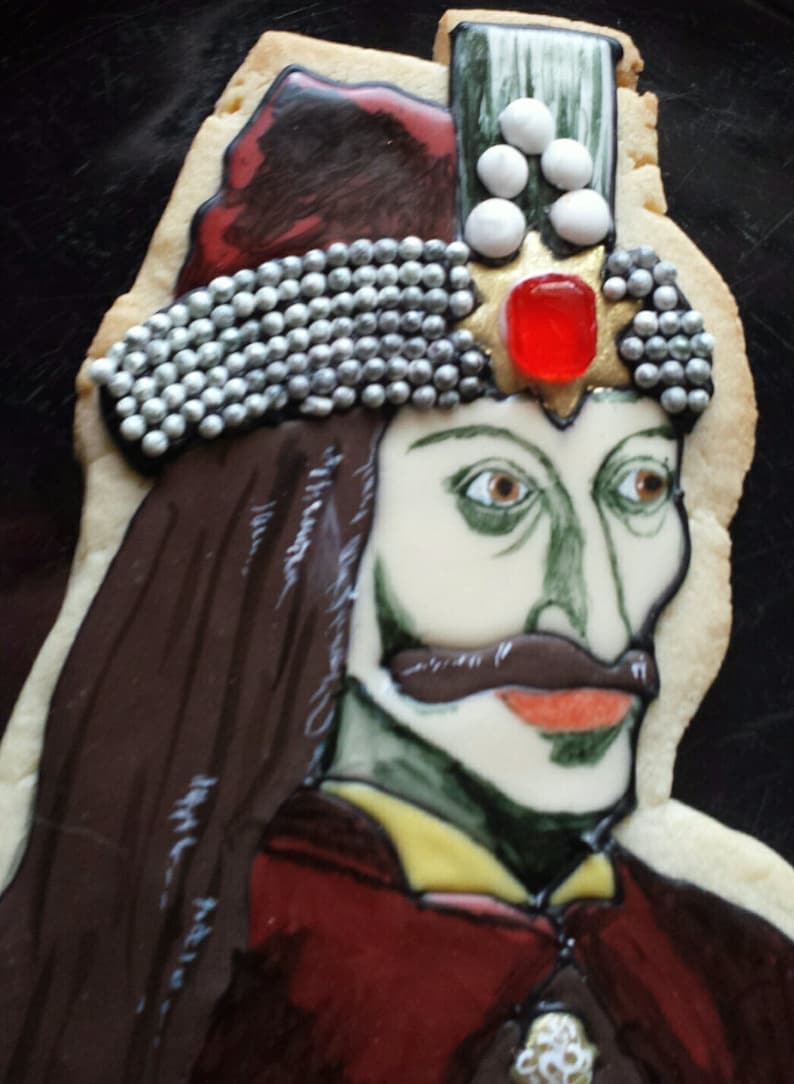 Vlad Dracula Cookies. Half Dozen 6. Great for Halloween image 4