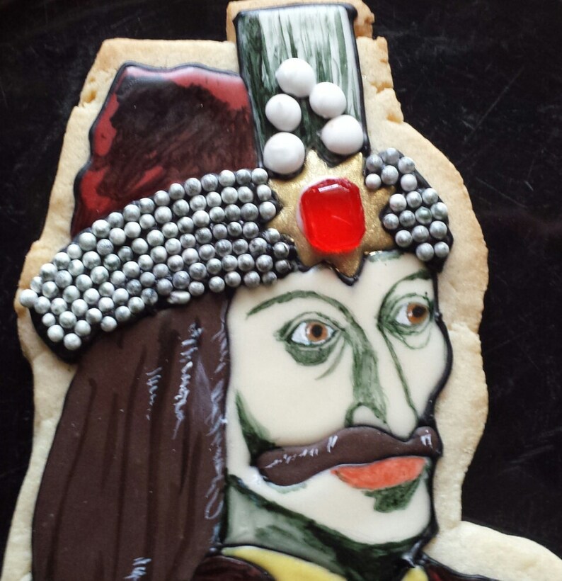 Vlad Dracula Cookies. Half Dozen 6. Great for Halloween image 2