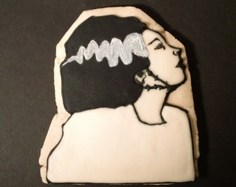 Bride Of Frankenstein Cookies. Half Dozen (6) Great For Halloween