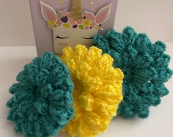 Multipurpose Flower shaped Scrubbies/Handmade/Crochet