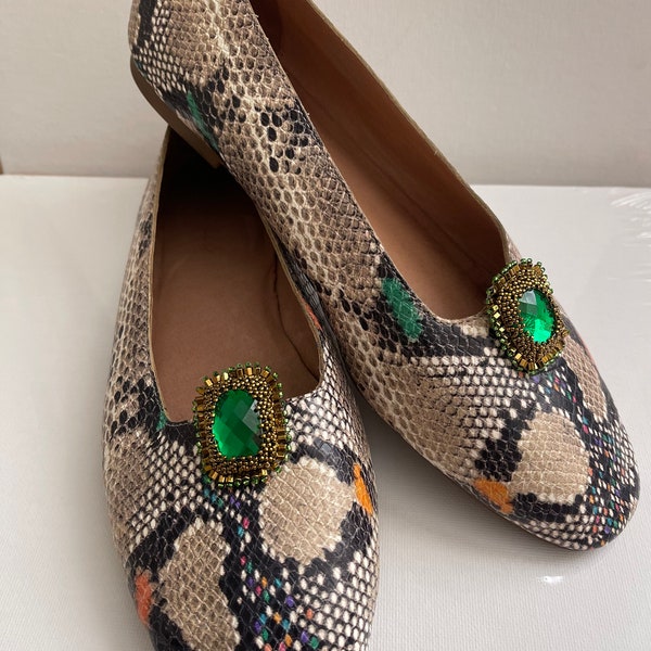 Green Shoe Clips Etsy