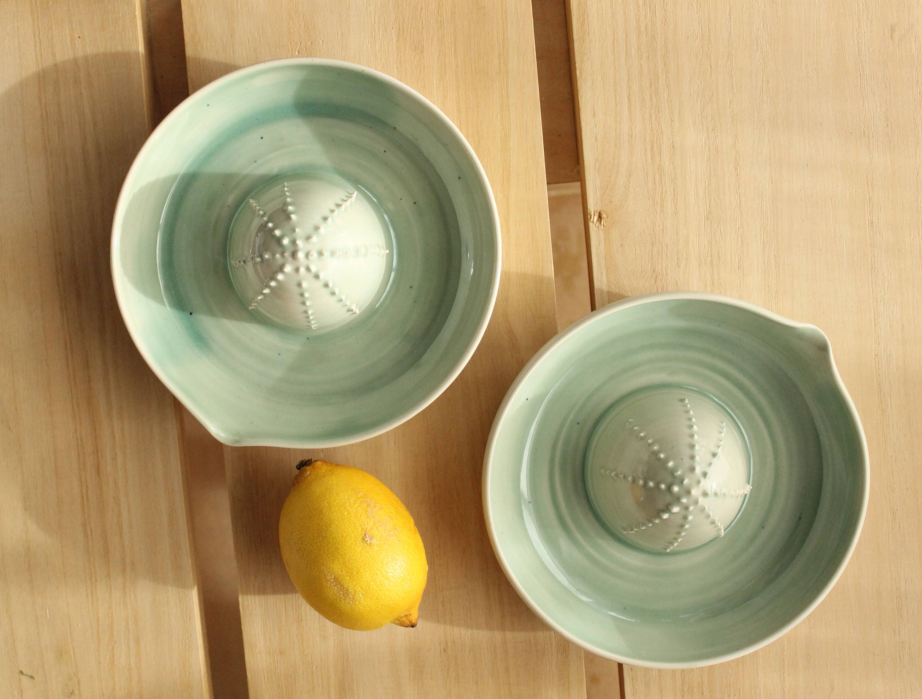 Ceramic juicer Mint squeezer Lemon juicer Kitchen decor Wheel Etsy