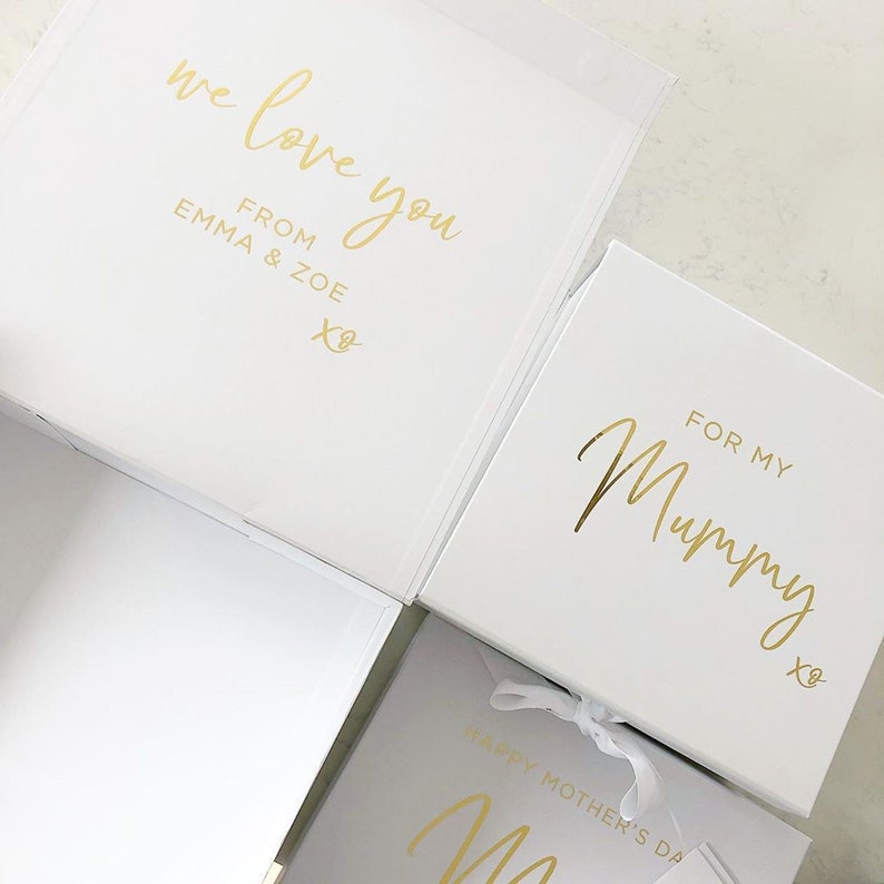 Medium Personalized Empty Gift Box Birthday Gift Box Etsy UK