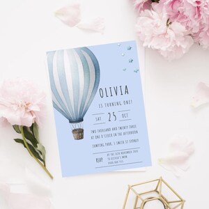 Balloon Magic Birthday Invitation Party Invite