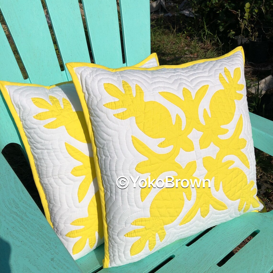 Hawaiian Quilt Pattern hawaiian Pineapple 20 Inch Etsy