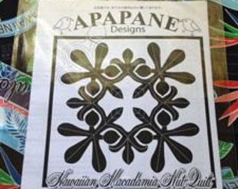 Hawaiian quilt pattern "Macadamia nuts" 20 inch x 20 inch