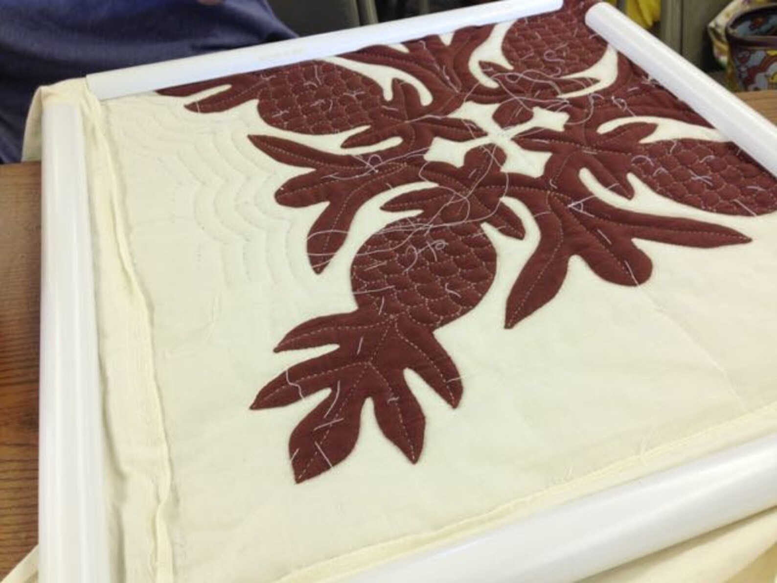 Hawaiian Quilt Pattern hawaiian Pineapple 20 Inch X 20 Inch Etsy