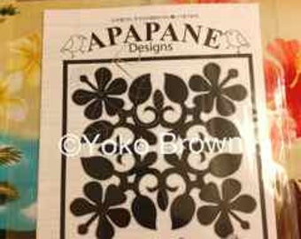 Hawaiian quilt pattern &quot;Hawaiian Hibiscus&quot; 20 inch x 20 inch