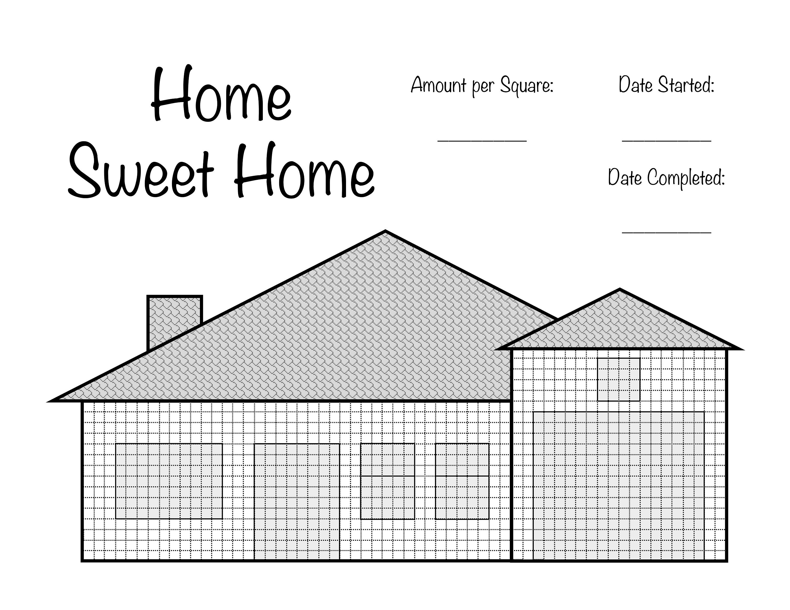 House Mortgage Payoff Colorable Printable Debt-Free Goal - Etsy España