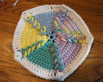Geflochtenes Pentagon Grandma Squares Häkelanleitung