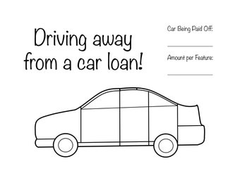 Auto Loan Payoff Tracker: Druckbares Sparziel-Chart (PDF)
