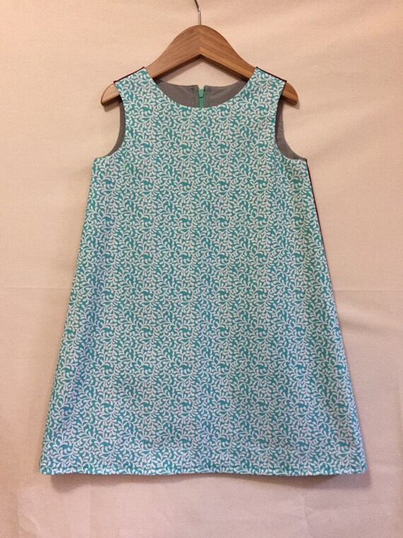 aqua shift dress