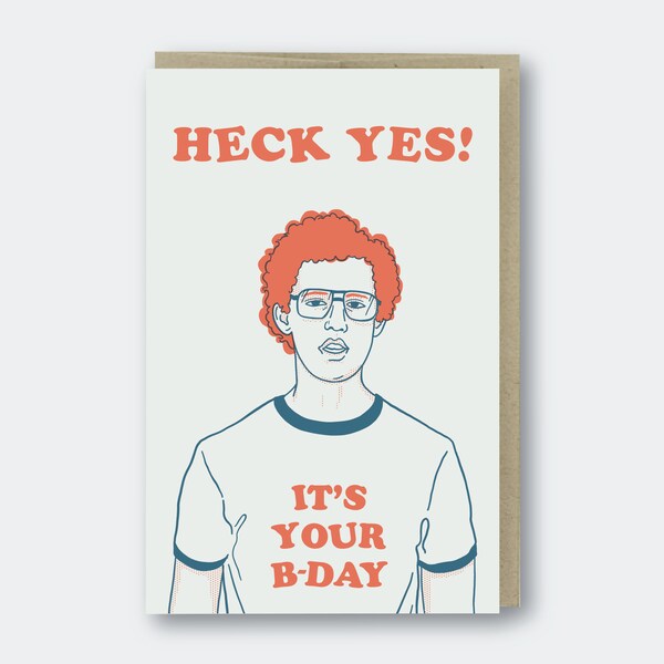 Heck Yes Birthday Letterpress Greeting Card