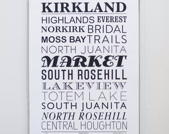 Kirkland Neighborhoods Large Print