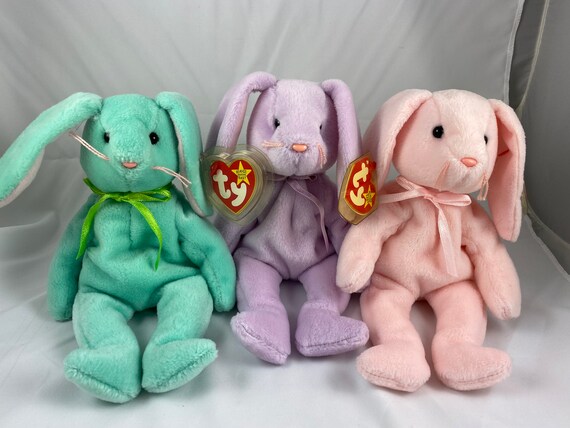 Pristine Beanie Babies Hippity Hoppity Floppity With Errors Etsy