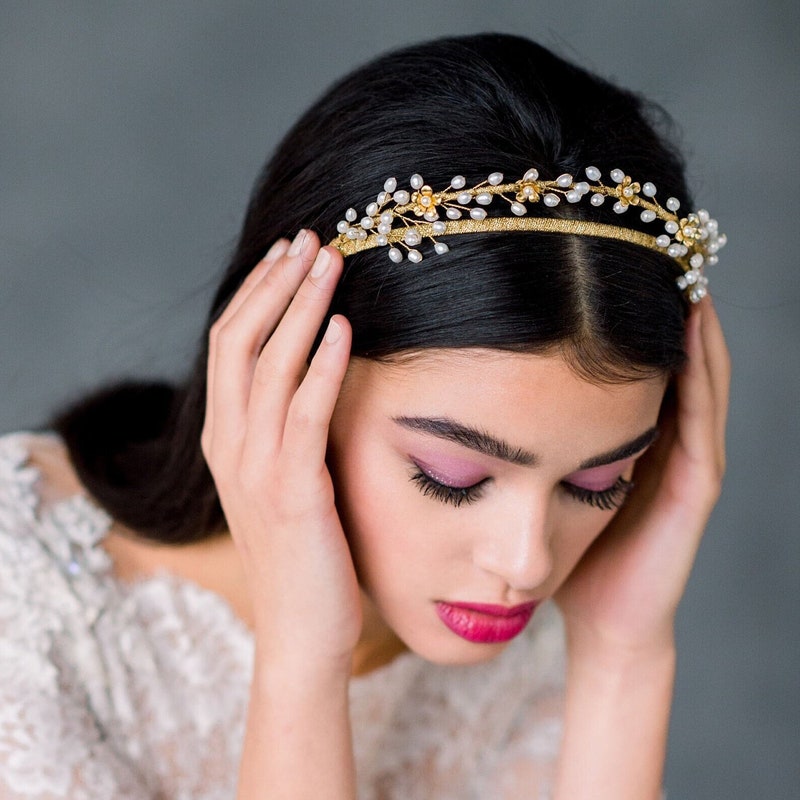 Gold Wedding Tiara Etsy