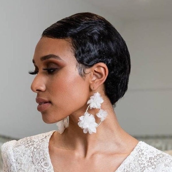 Extra Large Rhinestone Hoop Earrings Etsy