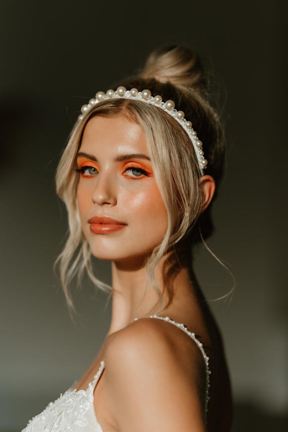 KDDOM 3 Pezzi Cerchietti Per Capelli Alla Moda Con Perle Finte Bianche Cerchietti Per Capelli Da Sposa Con Strass Accessori Per Capelli Da Spos~p113965661