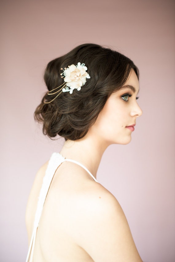 flower hair chain