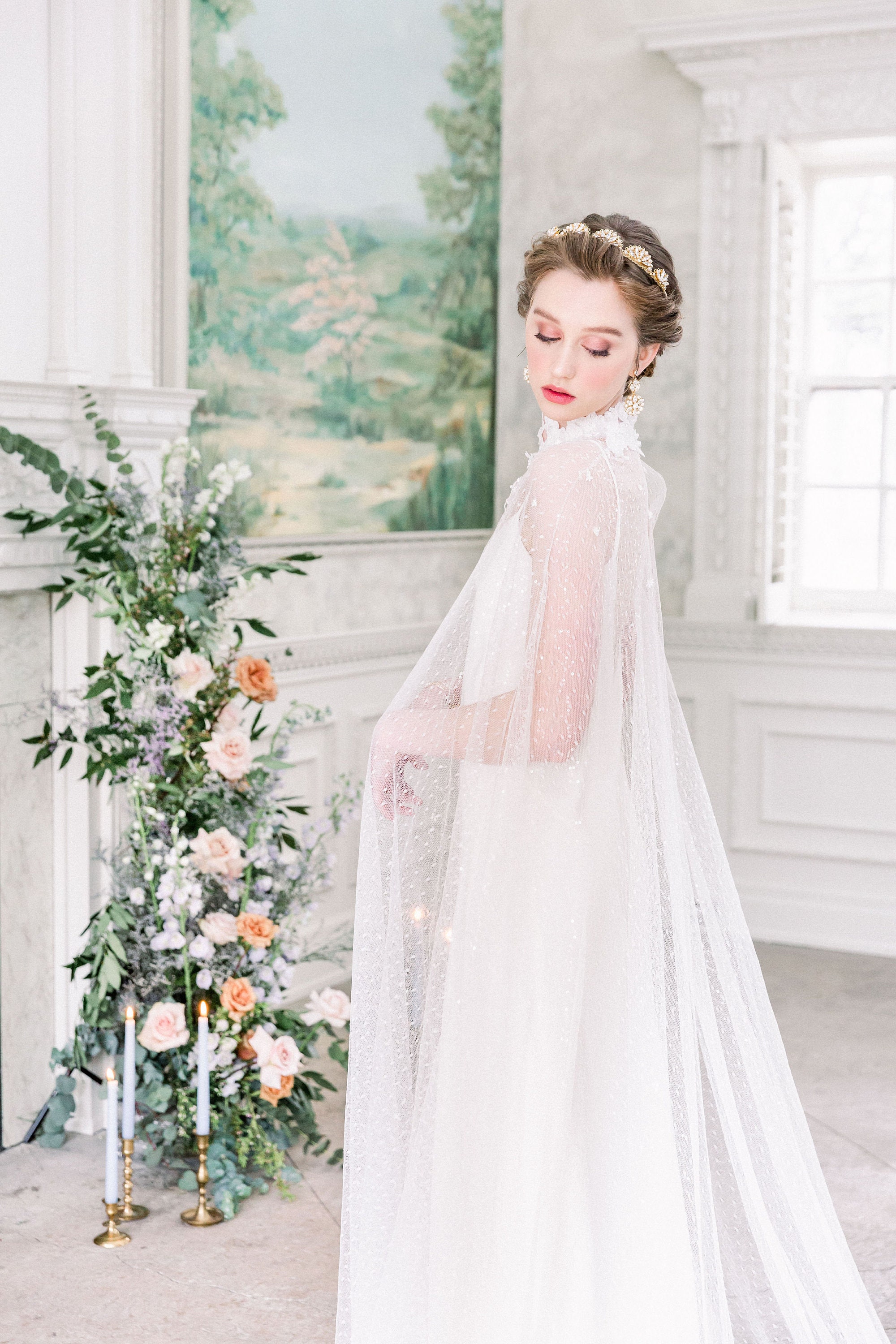 Pearl and Crystal Bridal Tiara: Vintage Art Deco Wedding 
