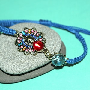 Macrame Bracelet-Macrame Peacock Bracelet