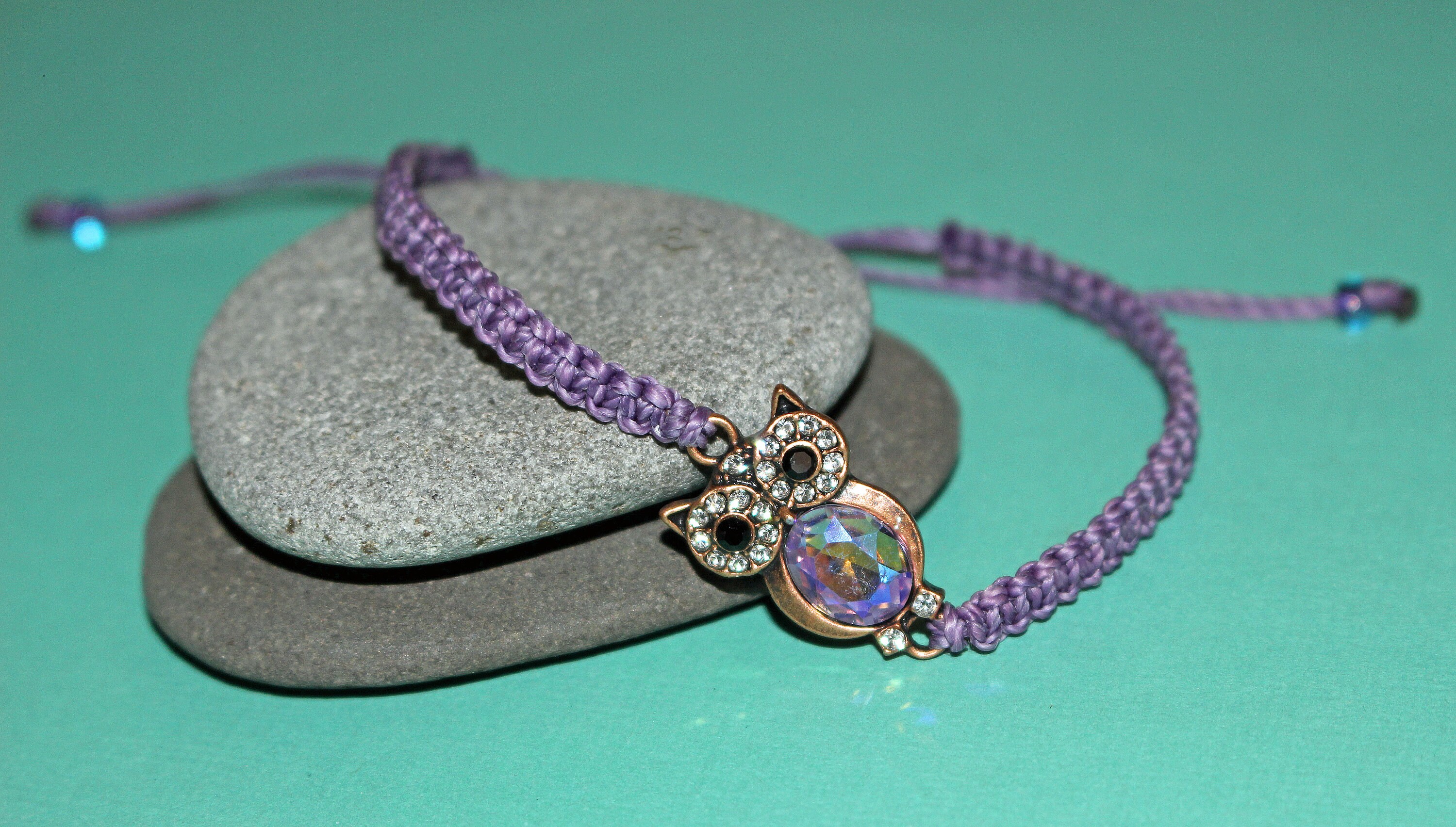 Macrame Bracelet-Owl Macrame Bracelet