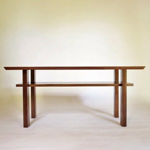Narrow Walnut Coffee Table: for Living Room Furniture Small Wooden Coffee Table image 3