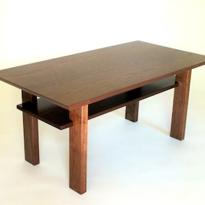 Narrow Walnut Coffee Table: for Living Room Furniture Small Wooden Coffee Table image 1