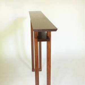 Very Narrow Console Table for Small Spaces: Hall Table/ Entry Table/ Sofa Table- Handmade Wood Furniture